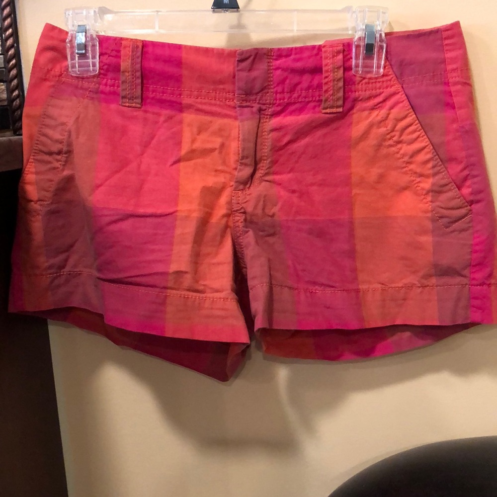 Old Navy orange and pink blocked shorts- size 4